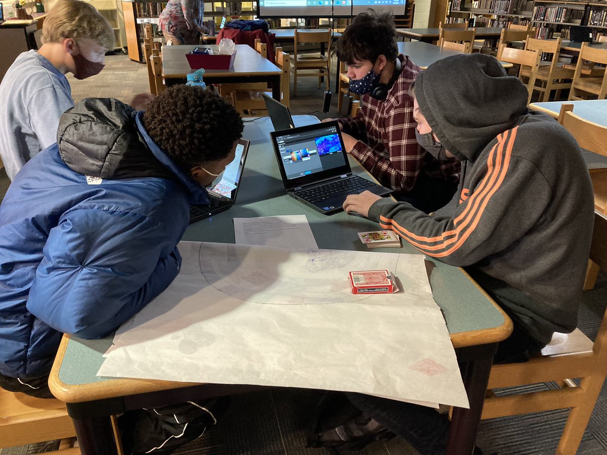 BBerryTIC's tweet photo. Love @lafayetterams @MaryLyonsvt Probability and Statistics game/WeVideo project with the @lhslibrarians Engaged students, teamwork, video: my kind of project https://t.co/4TQVRHxjit