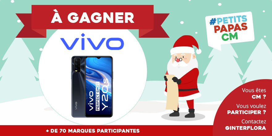 vivomobile_fr's tweet photo. Nous ajoutons un vivo Y20s à la Hotte Petits Papas CM 🔁RT pour avoir une chance de gagner notre lot 🎅Tweetez #PetitsPapasCM mon plus grand rêve c'est de_______ pour tenter de gagner les 70 lots de la hotte entière Découvrez toute la hotte ⬇️⬇️
https://t.co/EDmbdDJ6f4 https://t.co/A9OUUTkYP3