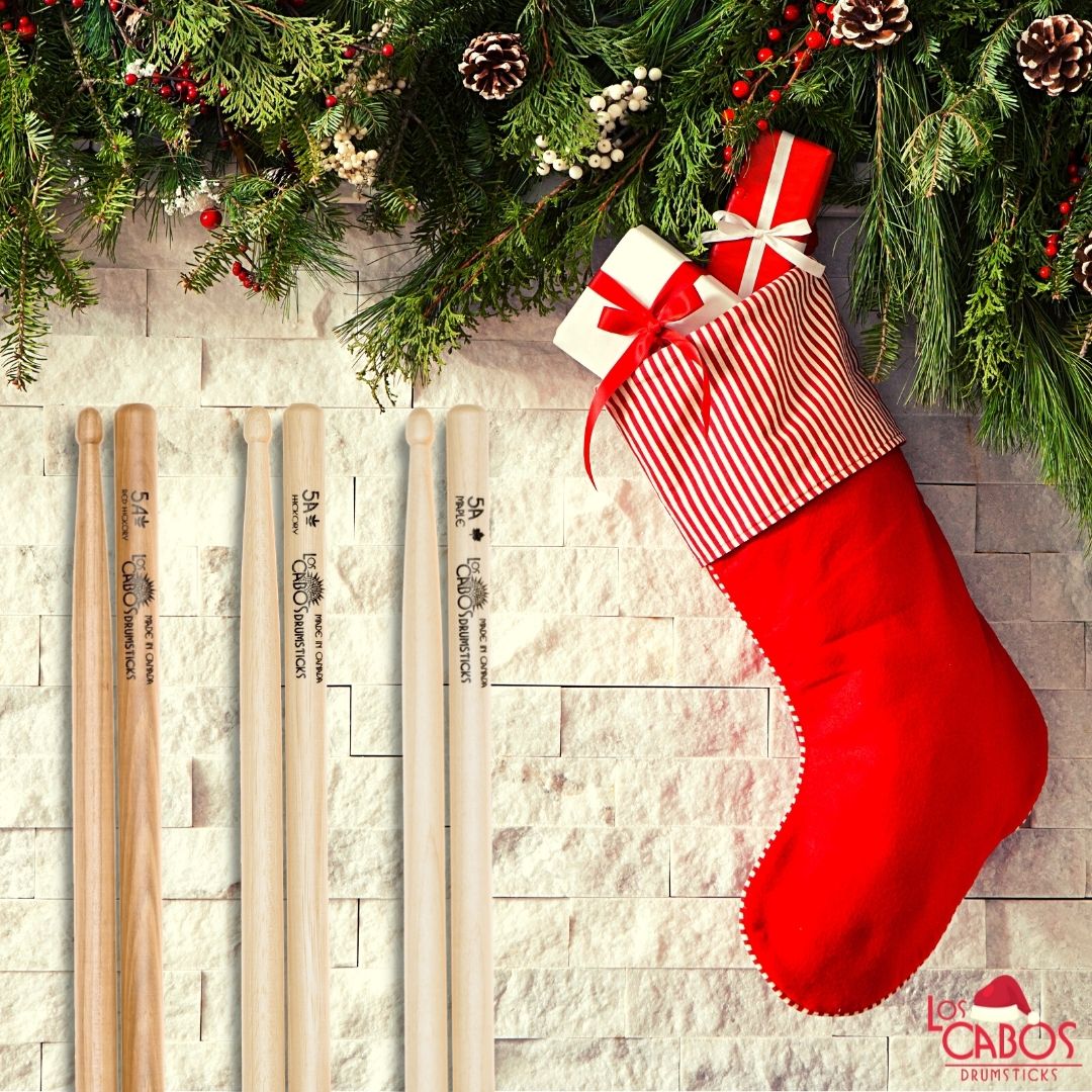 loscabossticks's tweet photo. LCD December Feature - ´Tis Stocking Stuffer Month 🎄 
The holidays are upon us and we have the perfect stocking stuffers for the drummers and percussionists in your life this Christmas🥁

- Any of our drumstick models
- 6” Practice Pad
- Maple Wood Block + Mallet
- Maple Claves https://t.co/FpwO9qiTqG