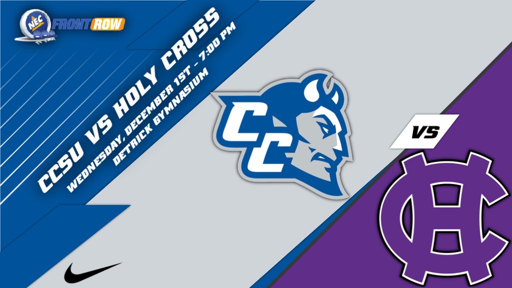 CCSU Men’s Basketball (@ccsu_mbb) on Twitter photo Gameday in Hard Hittin’‼️🔨😈
We are back in Detrick Gymnasium tonight against the Crusaders of Holy Cross
🆚 : Holy Cross
📍 : Detrick Gymnasium
⏰ : 7:00 PM
📊 : bit.ly/3d3Uus9
📺 : <a href="/NECFrontRow/">NEC Front Row</a>
#TheCentralWay | #GoBlueDevils Gameday in Hard Hittin’‼️🔨😈
We are back in Detrick Gymnasium tonight against the Crusaders of Holy Cross
🆚 : Holy Cross
📍 : Detrick Gymnasium
⏰ : 7:00 PM
📊 : bit.ly/3d3Uus9
📺 : <a href="/NECFrontRow/">NEC Front Row</a>
#TheCentralWay | #GoBlueDevils