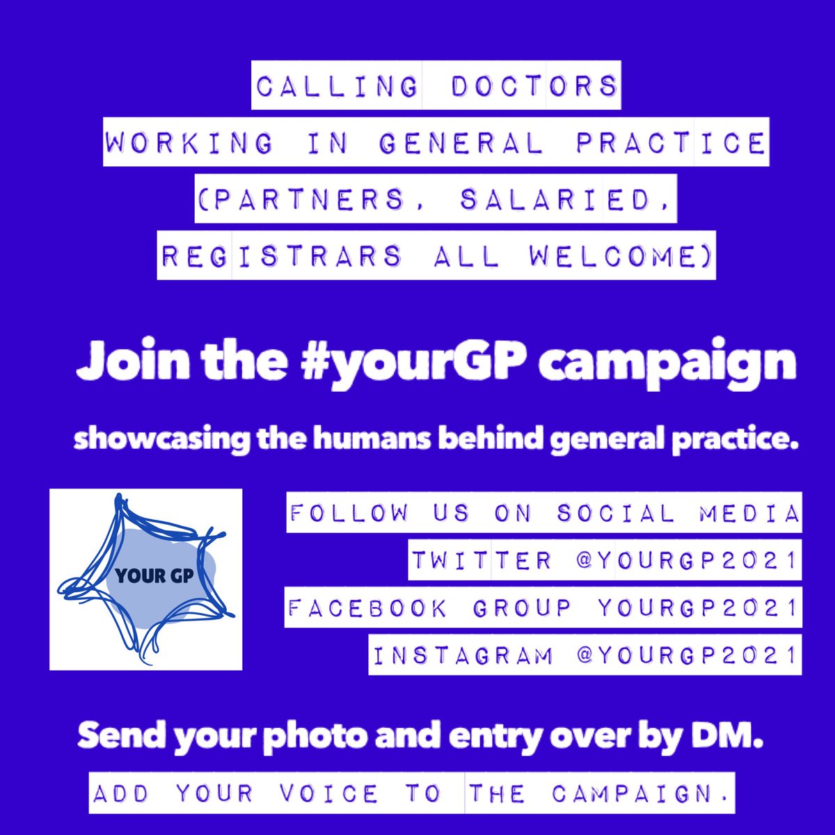 Do you work as a doctor in general practice? Would you lend your voice to our campaign to showcase the humans behind general practice? Send a DM if your interested!