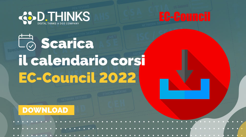DThinks_Srl's tweet photo. โ๏ธPronto/a per affrontare il 2022 in sicurezza? Scarica il ๐ฐ๐ฎ๐น๐ฒ๐ป๐ฑ๐ฎ๐ฟ๐ถ๐ผ ๐ฐ๐ผ๐ฟ๐๐ถ #ECCouncil ๐ฎ๐ฌ๐ฎ๐ฎ ๐ฉhttps://t.co/pH9nsPOsHU
#security #skill #upskill #ethicalhacking #cybercrime #securitycertified #hacking #cybersecurity #cybersecuritytraining https://t.co/ou0vU5cDKR