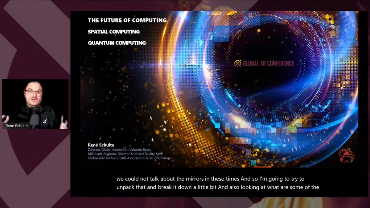 Global XR Keynote ✔

Had a great time delivering my @globxrcommunity talk about #SpatialComputing with the the Real-World #Metaverse and #QuantumComputing. 🤖

Recording 👉 youtube.com/watch?v=pHLmLg… 

There's much more great content till Friday for FREE 👉 globalxrconference.com/agenda/