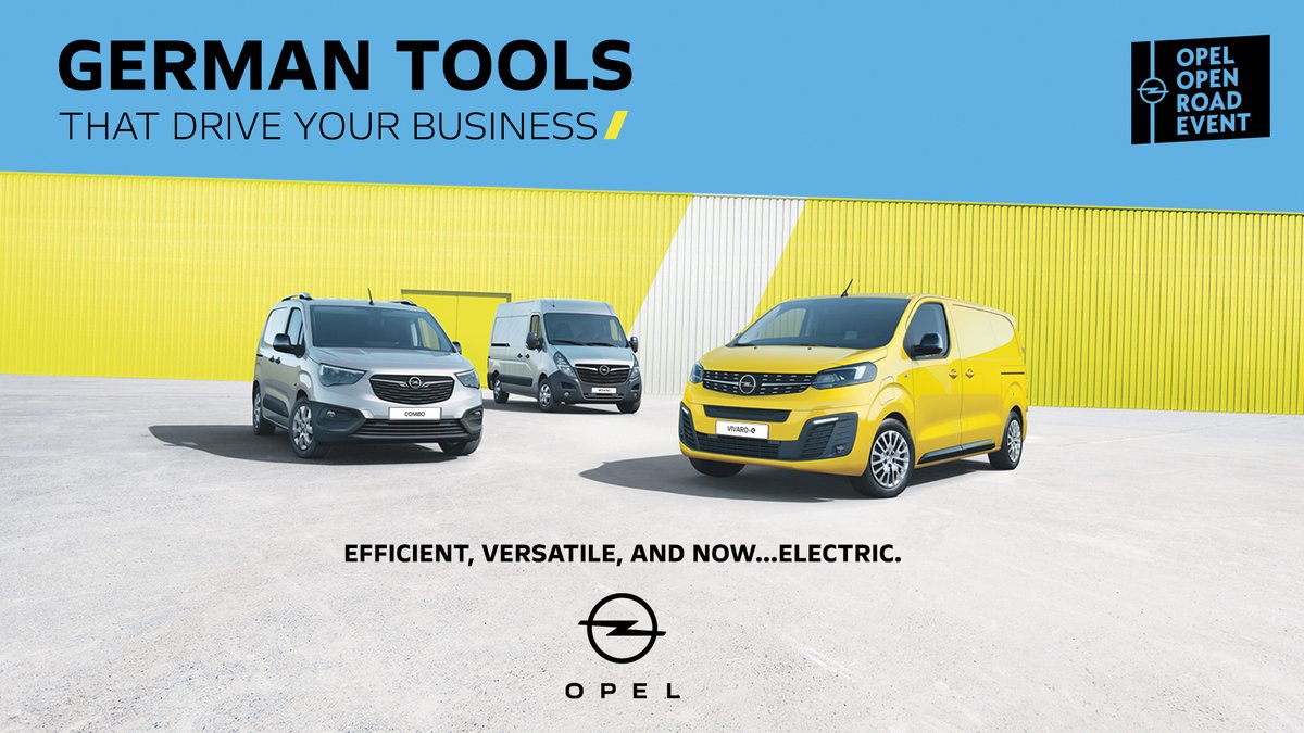 FerrybankMotors's tweet photo. 2.9% APR finance across our award-winning commercial range during the #OpelOpenRoadEvent Drive #Opel #Combo #Vivaro #Movano #lowratefinance #limitedoffer Order today T 053 9122544 https://t.co/Caou5cKsSP #vanfinance #lowratefinance #newvan #electricvans #ferrybankmotors #wexford https://t.co/8s1ygeoYZx
