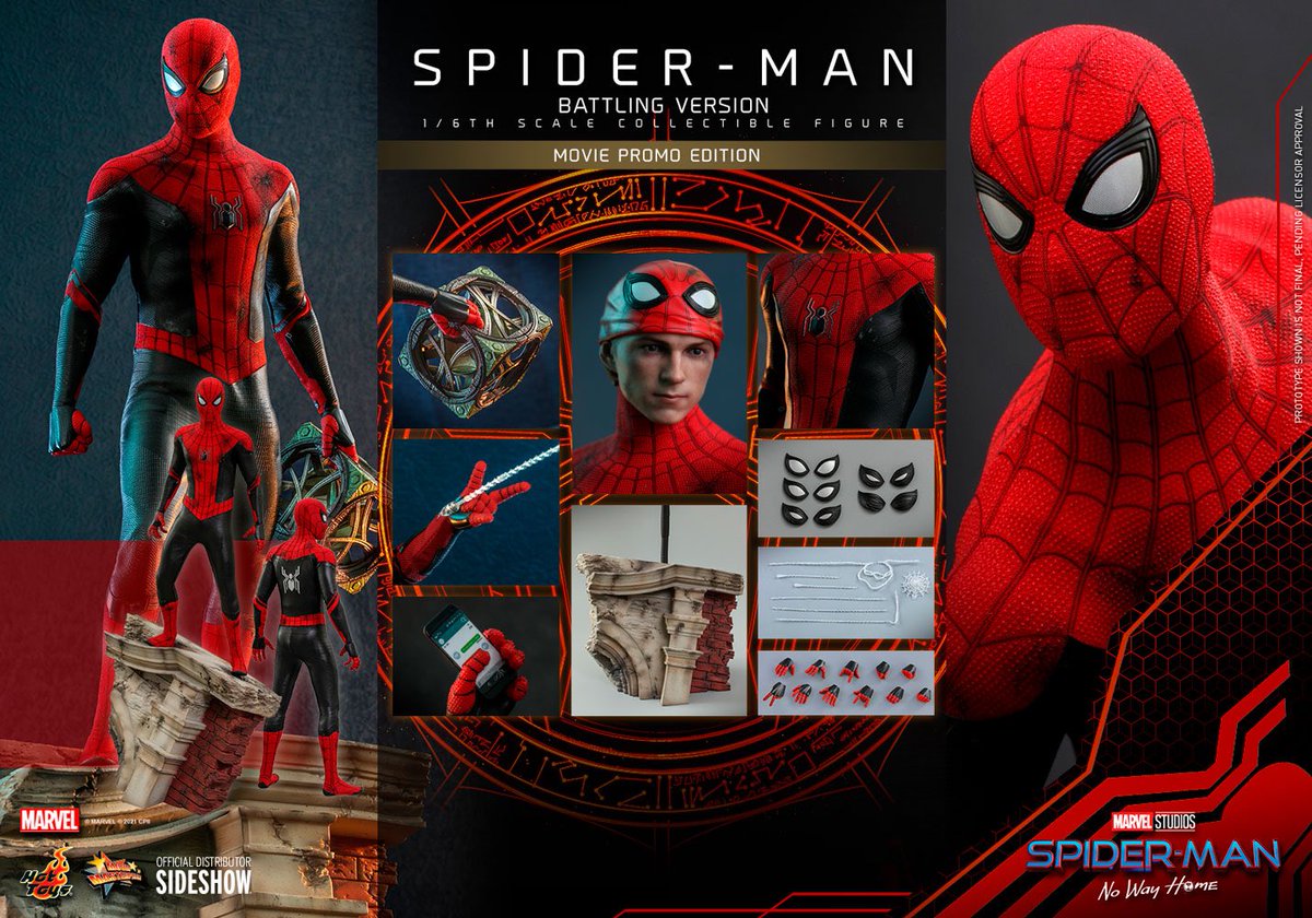 Colombianlove41's tweet photo. #Spiderman #battlingversion #moviepromo edition by @hottoysofficial is up for preorder @collectsideshow from #spidermannowayhome #mcu #marvel #sideshowcollectibles #hottoys #HiDefNinja @hidefninja @marvel #peterparker #tomholland @TomHolland1996
He costs $345 & ships Jan-Mar 23 https://t.co/OJylwe1acT