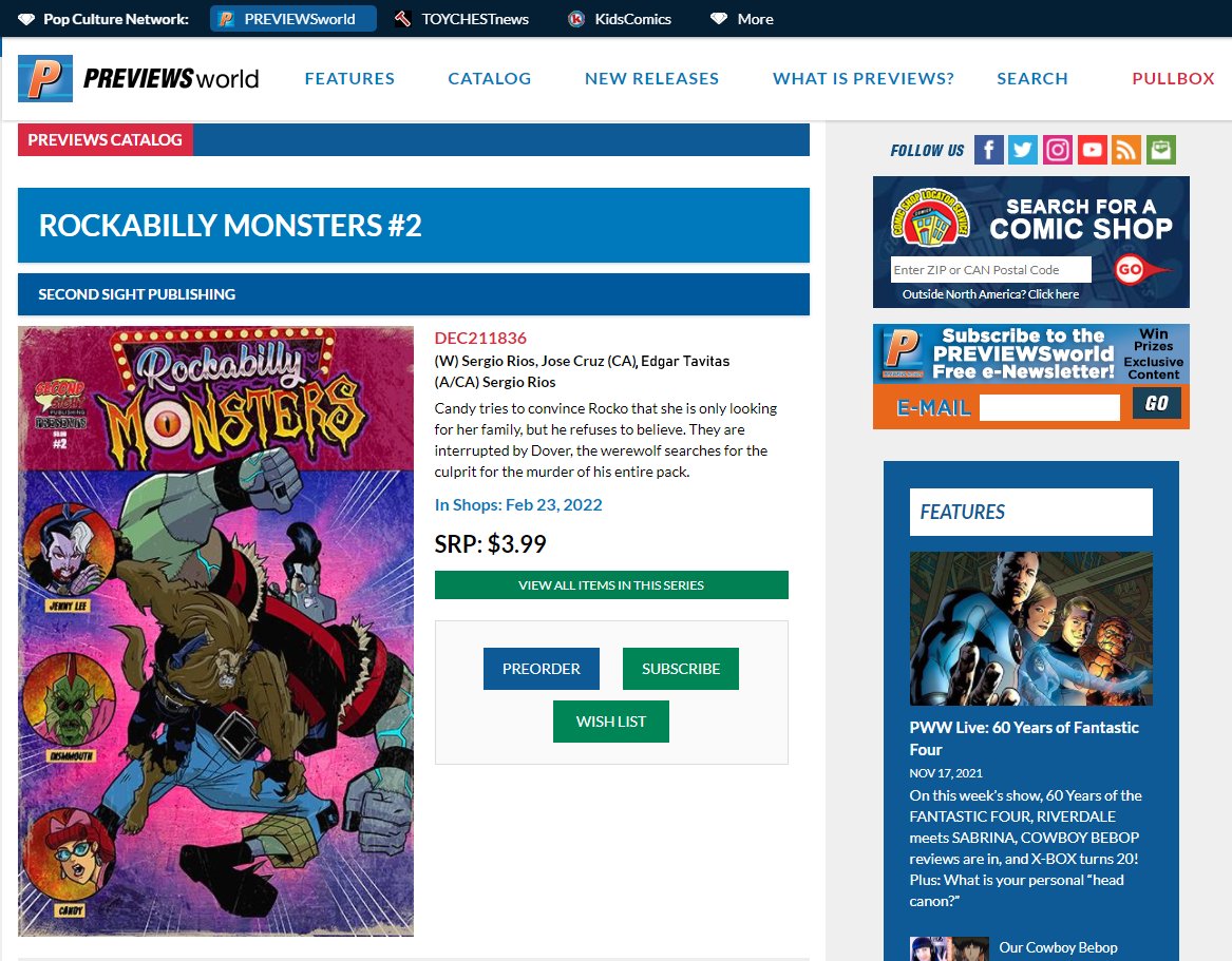 sergioriosart's tweet photo. ¡ROCKABILLY MONSTERS #2 Ya esta en previews! Recuerden que pueden apartar sus copias en @ComicastleMty @FantasticoComic @FantasticoGDL , @TheComicStoreMx https://t.co/NV5TjQyyel