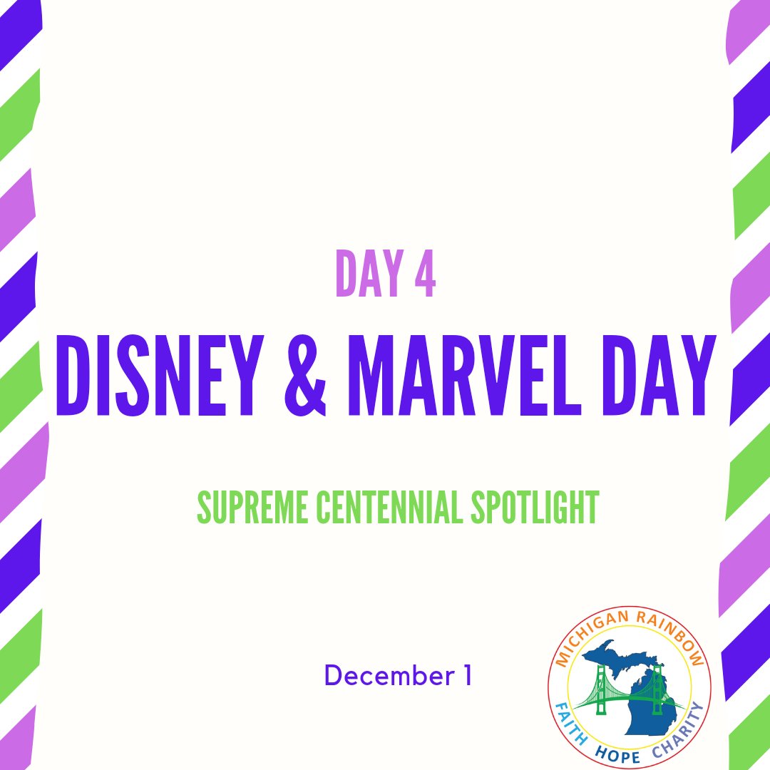 MichiganIORG's tweet photo. Supreme Centennial Spotlight Day 1- Disney and Marvel Day! Get creative today! Make sure you tag us!

#MichiganIORG
#MasonicOhana https://t.co/2lpqhFWVJg