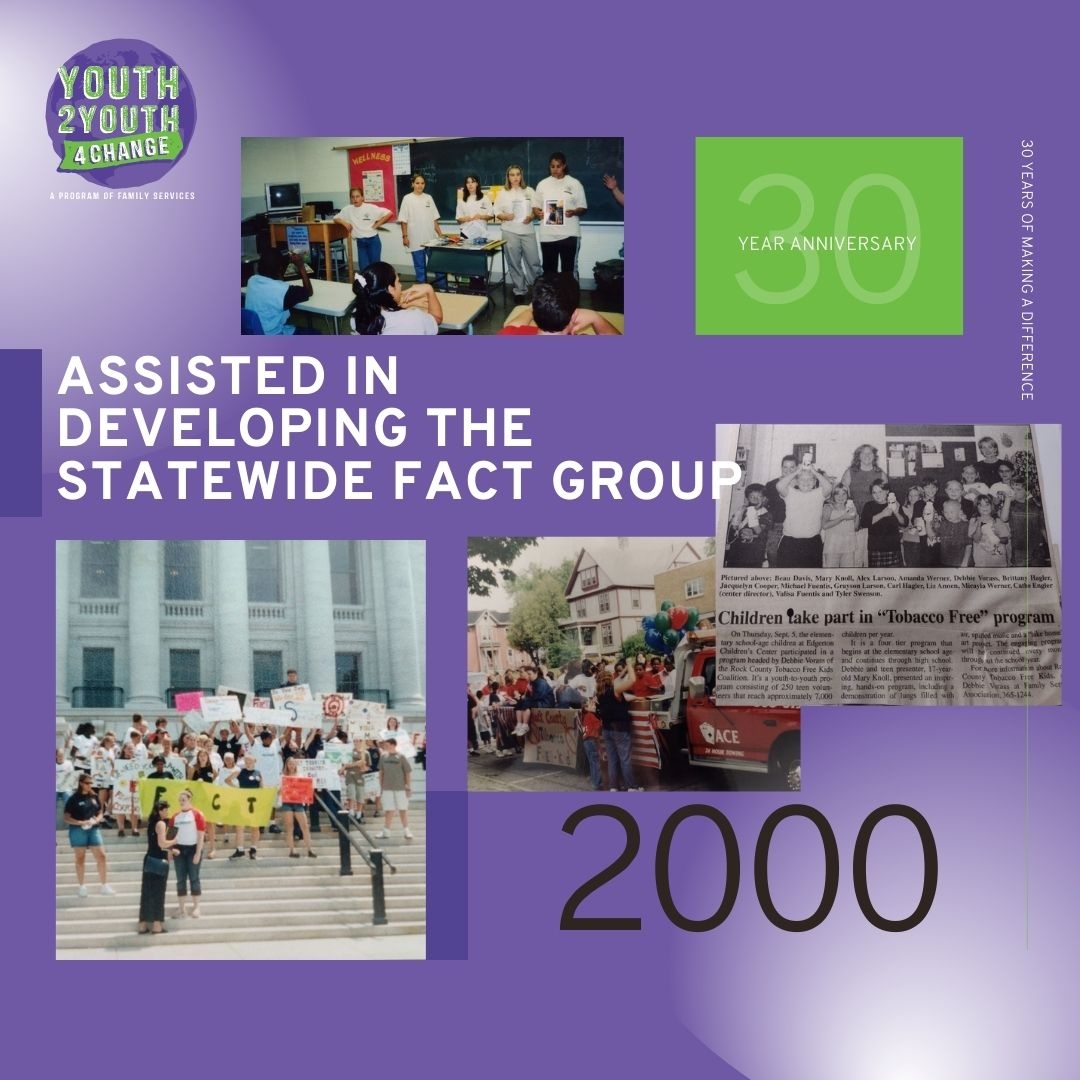 y2y4c's tweet photo. Youth Advocates programs begin in Milton, Edgerton and Janesville Parker and Craig begin. 

Be sure to like our page and comment down below about how Y2Y has impacted you over the last 30 years for your chance to win one of two $50 gift cards just in time for Christmas. https://t.co/8UxhrZ1snN