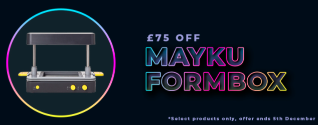 3DFilaPrint's tweet photo. £75 OFF @Teammayku #FormBoxes

Powered by any vacuum cleaner, it works with a world of materials and helps you to make your ideas real- The #FormBox is your very own desktop production line!

https://t.co/CQgb8wIi5d

#3DPrinting #3DPrintingLife #3DPrinter #3DFilaPrint https://t.co/FxWk6XZfqc