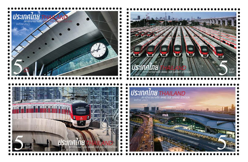 From Dec 23 onwards, Bang Sue Grand Station will replace Hua Lamphong Station as the new central rail hub of #Bangkok and will become the largest railway station in #ASEAN as well. Here is 4-#stamps set being issued on that day to commemorate the significant event. #philately