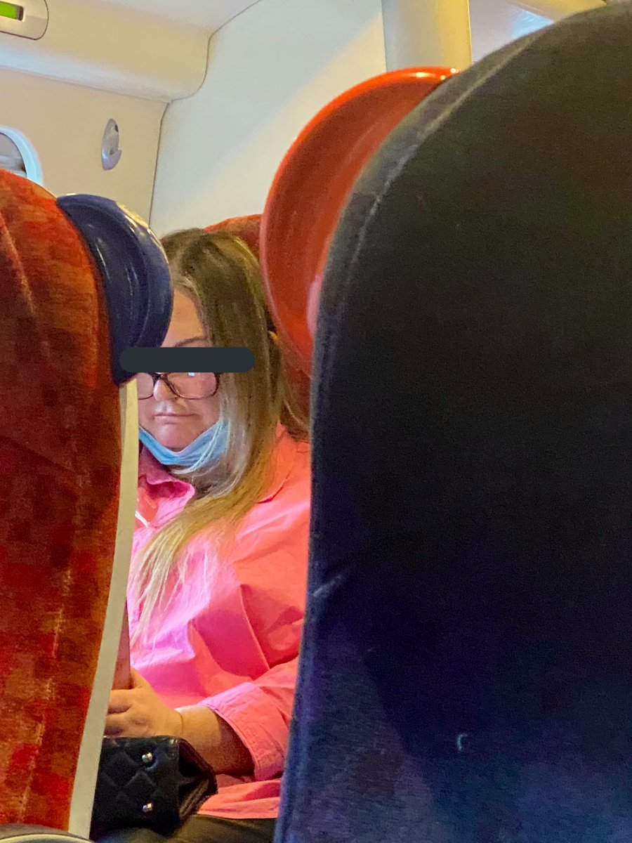 They walk amongst us. #covid19 won’t get me! On a train.