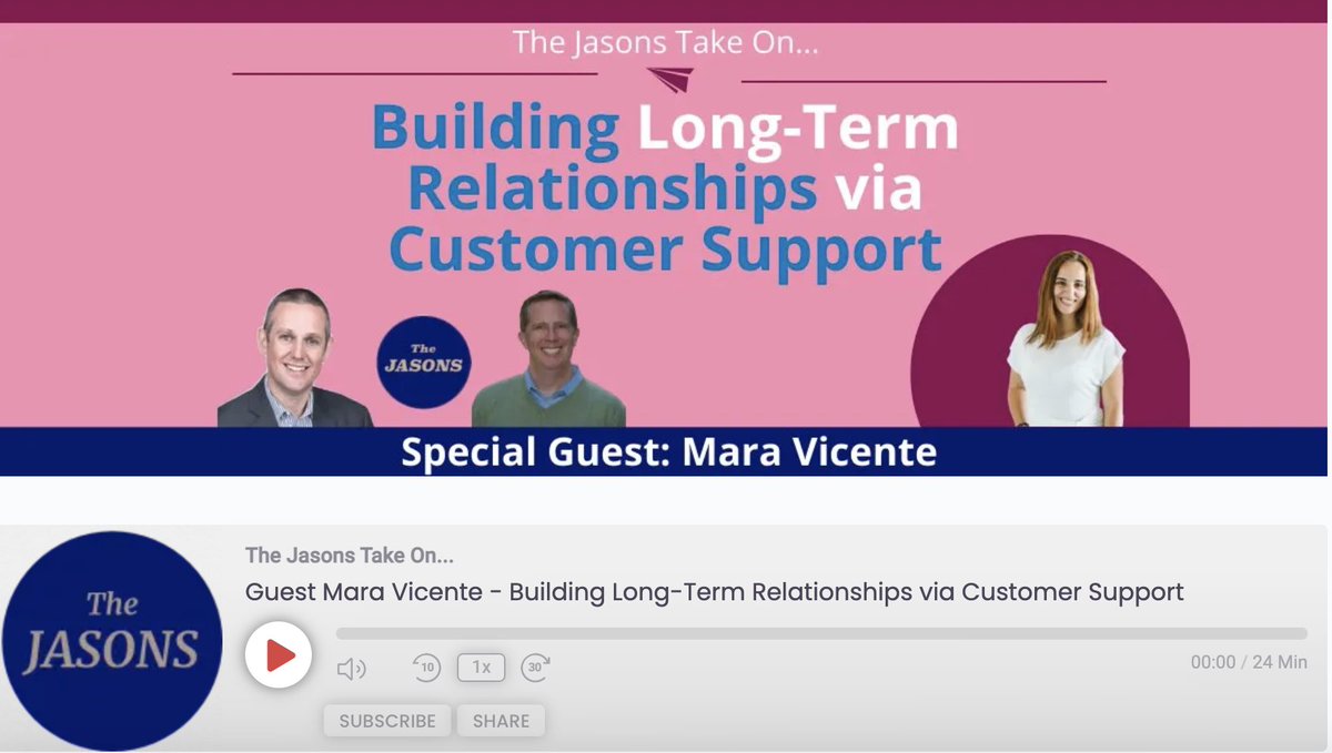 pipedrive's tweet image. 🌏 Our VP Customer Solutions, Mara Vicente, shares her insights on how to grow long-term relationships and partnerships through customer support on the &apos;The Jasons Take... On&apos;, podcast. 

pipedrive.live/rrk 

#Podcast 
#Pipedrive
#CustomerSolutions