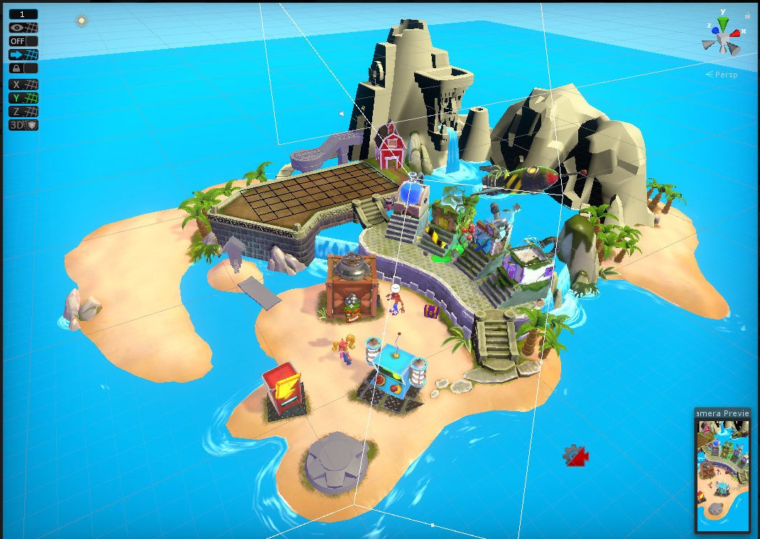 Our first base in Unity.  Everything temp, but allowed us to play with UX. #CrashBandicoot #CrashOnTheRun #gamedevelopment