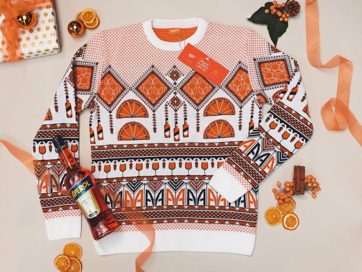 MirrorMoney's tweet photo. Etsy is selling an Aperol Spritz Christmas jumper - and we're obsessed #affiliate https://t.co/FhNp1kRDjs https://t.co/fEiRJO1Cvg