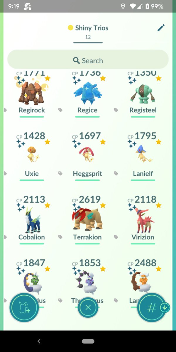 tracylise_'s tweet photo. Do I have a thing for shiny trios? 🤪✨ 

#Pokemon #PokemonGo #ShinyPokemon #LegendaryTitans #LakeTrio #SwordsOfJustice #ForcesOfNature https://t.co/Zqz0IEQkBq