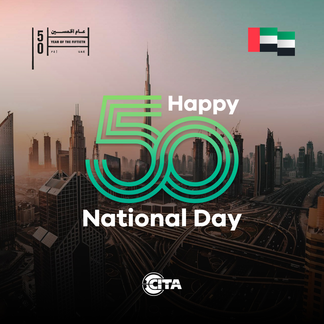 CitasolutionsUK's tweet photo. Today marks the 50th Anniversary of the United Arab Emirates. We are proud to have a presence in this vibrant and growing region of the world. Here’s wishing growth and prosperity to all the Emirates on this wonderful occasion!

#UAE50 #UAENationalDay  #mydubai #nationalday #UAE https://t.co/MdJZz8G4P6