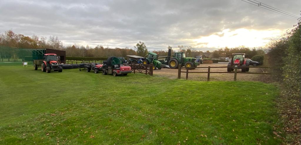 Further investment being made across the course to the drainage work!