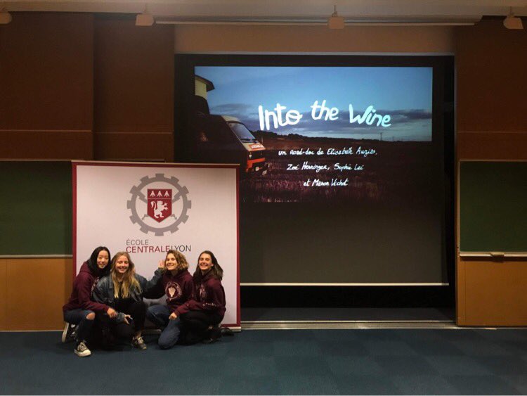 So proud to present our documentary #IntoTheWine to the students of <a href="/CentraleLyon/">Centrale Lyon</a> 🍇🙏🏻
A big thank you to our partners <a href="/MoetHennessy/">Moët Hennessy</a> #RégionAuvergneRhôneAlpes @Chels_Lyon <a href="/Feminalise/">Féminalise</a> @ModisFrance <a href="/Globe_Dreamers/">GlobeDreamers</a> <a href="/HECParis/">HEC Paris Business School</a> <a href="/EYFrance/">EY France</a> <a href="/AlumniENSdeLyon/">Alumni ENS de Lyon</a> <a href="/AgroParisTech/">AgroParisTech</a> <a href="/narrative_info/">narrative</a>