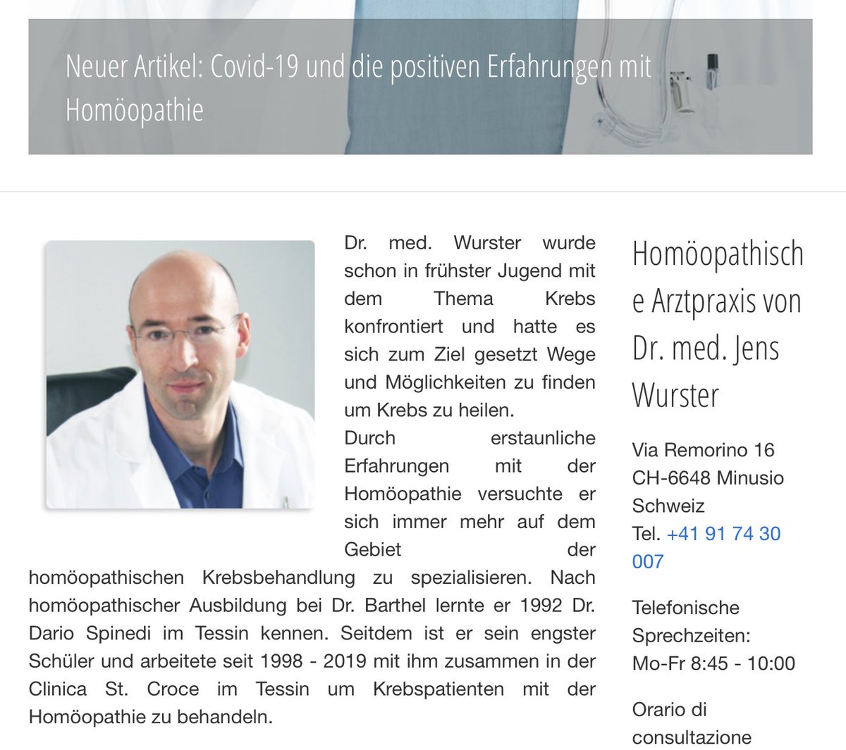 Ahnenforscher2's tweet photo. Und solche Globuli-Quacksalber-Horror-Ärzte sind noch Mitglied bei der FMH @doctorfmh ???🤦‍♂️ https://t.co/RTjJtHL3c2 #stophomeopathy #Schwurbler #SwissCovidFail https://t.co/ZlHGaDmwCf