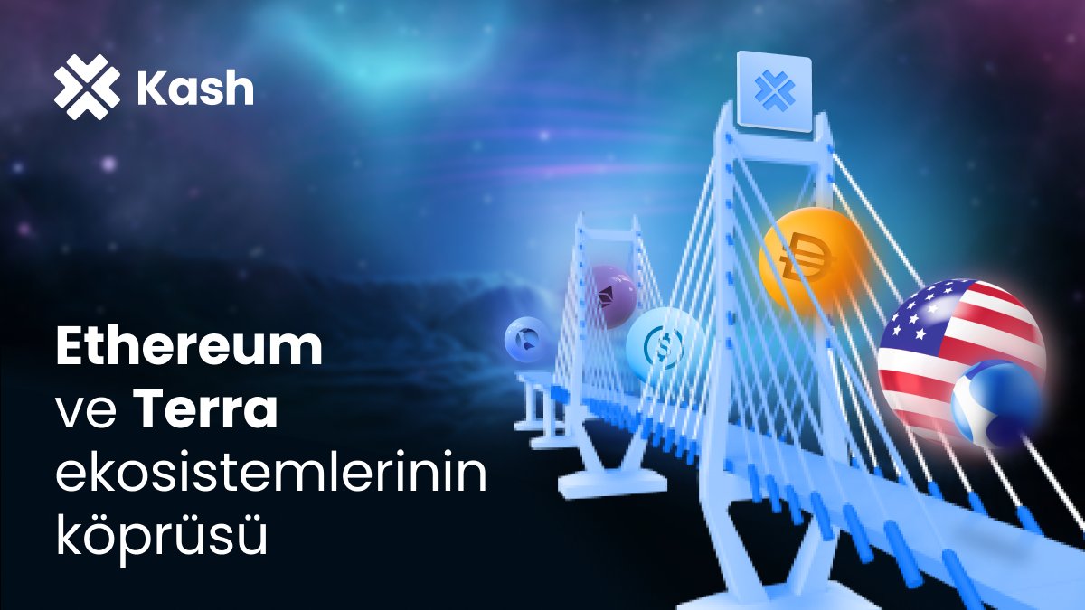 KashTurkiye's tweet photo. Kash Merkeziyetsiz Alım Satım'ı sunar! Daha az işlem ücreti, daha yüksek faiz ve tüm işlemlerini tek bir yerde tamamlamanın keyfini yaşayabilmen için Ethereum ve Terra ekosistemleri arasında köprü kurduk. #KashDEX

#kriptopara #kripto #ETH $UST #usdtry #merkeziyetsiz #DeFi #Terra https://t.co/OwXFgdABYM