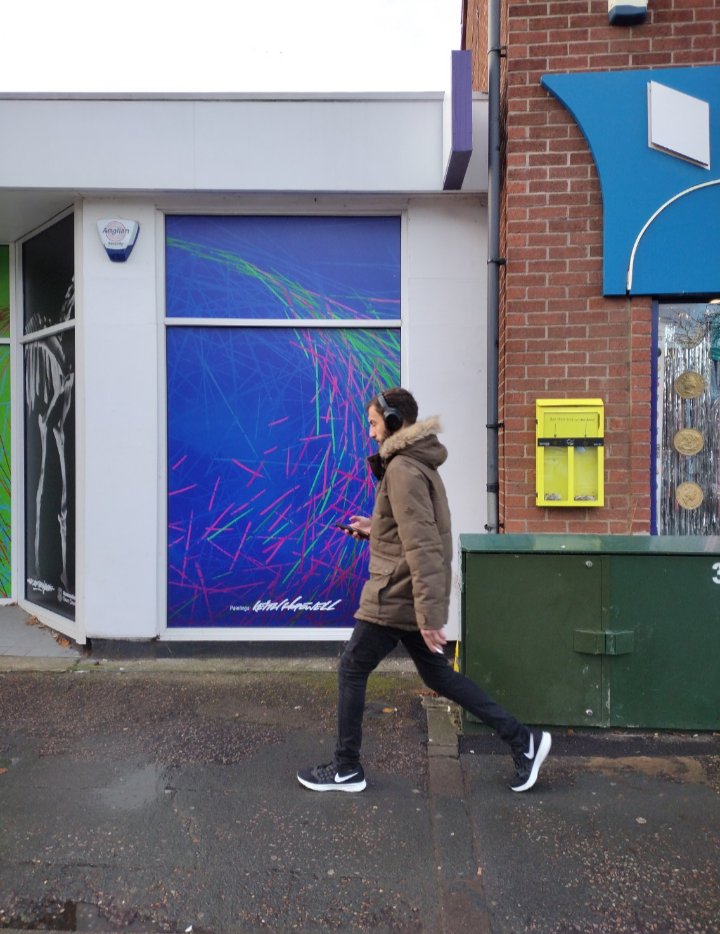 bandwcreative's tweet photo. #6MusicArt This year me and my partner Keith Hopewell (Part2ism) have continued our public and gallery projects utilising spray paint and textile.. we are also producing music, launching a label and working within the community to share our work and practice. https://t.co/AkI71l37v1