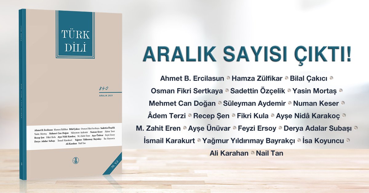 840. sayımıza eserleriyle katkıda bulunan şair ve yazarlarımız.