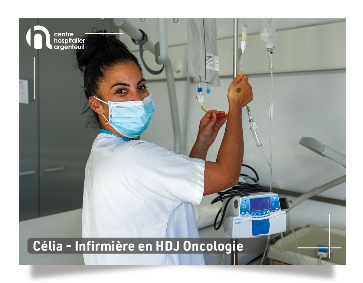 #Calendrier de l'Avent I🎄Découvrez durant 25 jours, quelques-uns des professions qui font vivre le <a href="/CH_Argenteuil/">Hôpital d'Argenteuil</a> au quotidien.

📆 Jour 1 : Célia, Infirmière en #Oncologie
Célia et ses 11 collègues, accompagnent nos patients souffrant de maladies cancéreuses, avec bienveillance