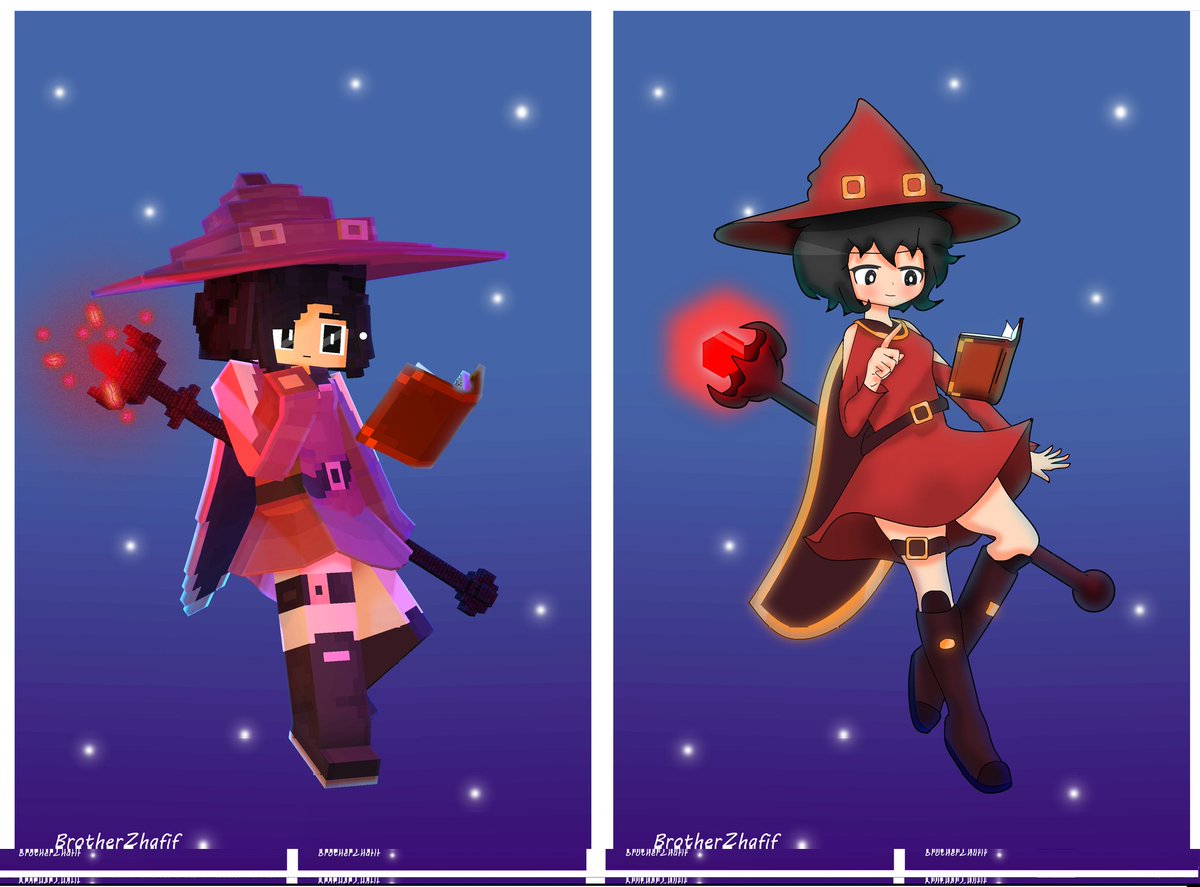 Witch Cosplay #Minecraft #anime #art #animation #mineimator #witch