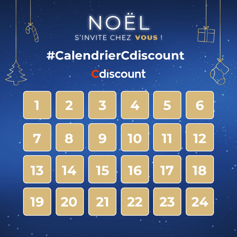 🎁 #Concours - Calendrier de l'Avent

🎄 Tente de remporter le cadeau qui se cache derrière la case n°1 !

Pour tenter ta chance : 
🔸 RT + Follow
🔹 Tweet avec la case du jour + #CalendrierCdiscount

⏰ TAS demain