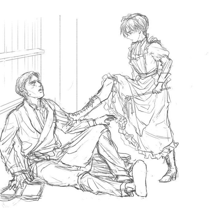 一丁前にタグ使いやがって #今月描いた絵を晒そう 