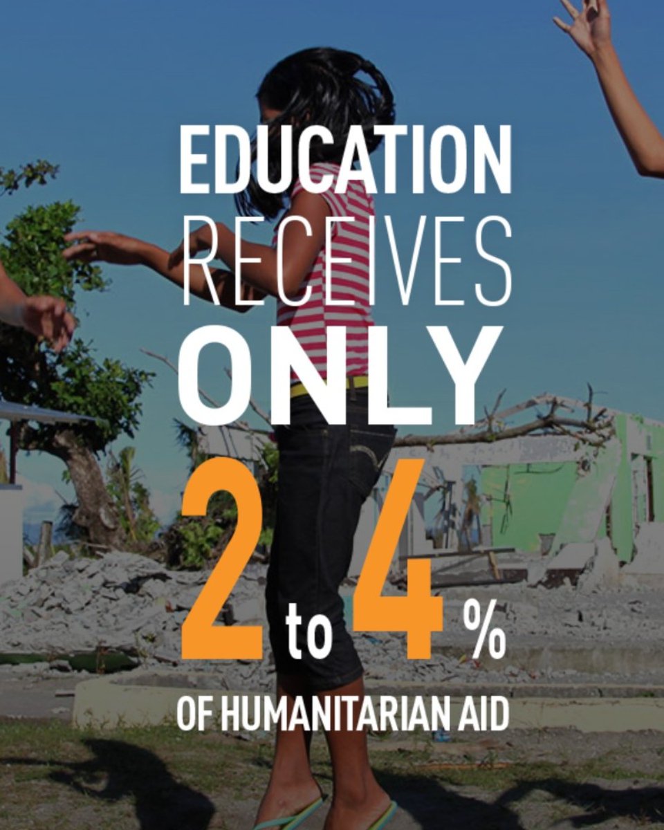 mtutorworld's tweet photo. Education receives only 2 to 4% of humanitarian aid https://t.co/In5WGyGiQb