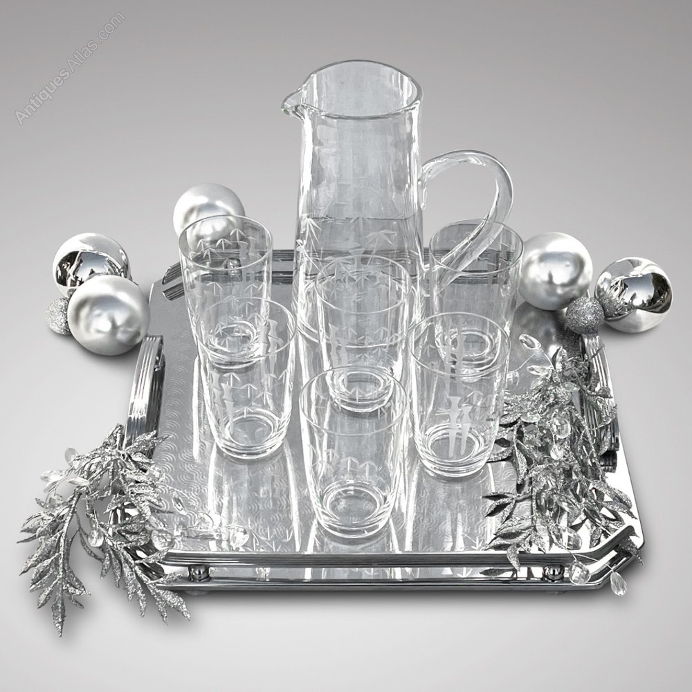 antiques_atlas's tweet photo. 🎄Art Deco Set of 6 Drinks Glasses &amp; Jug. 6 Art Deco tumblers with matching jug
Click link for more details
https://t.co/BukVENMe3j
@hobsonmay 

🎄Antique Victorian Silver Plate Mounted Claret Jug
Click link for more details
https://t.co/MdubmKtbE6
Rebecca Sarah Antiques https://t.co/5LajzTnw39
