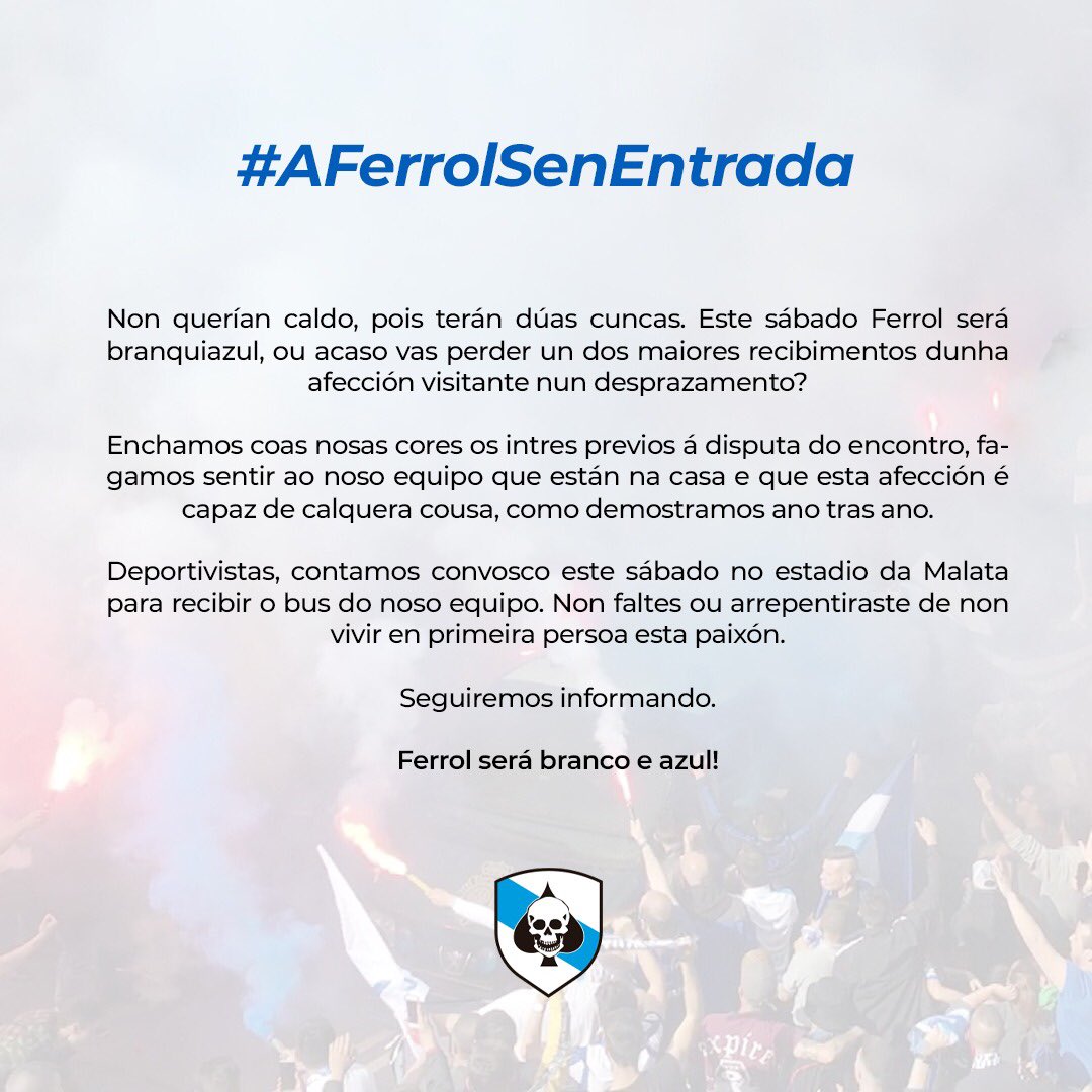 RB1987Oficial's tweet photo. #AFerrolSenEntrada https://t.co/Fhx6DjkWbP