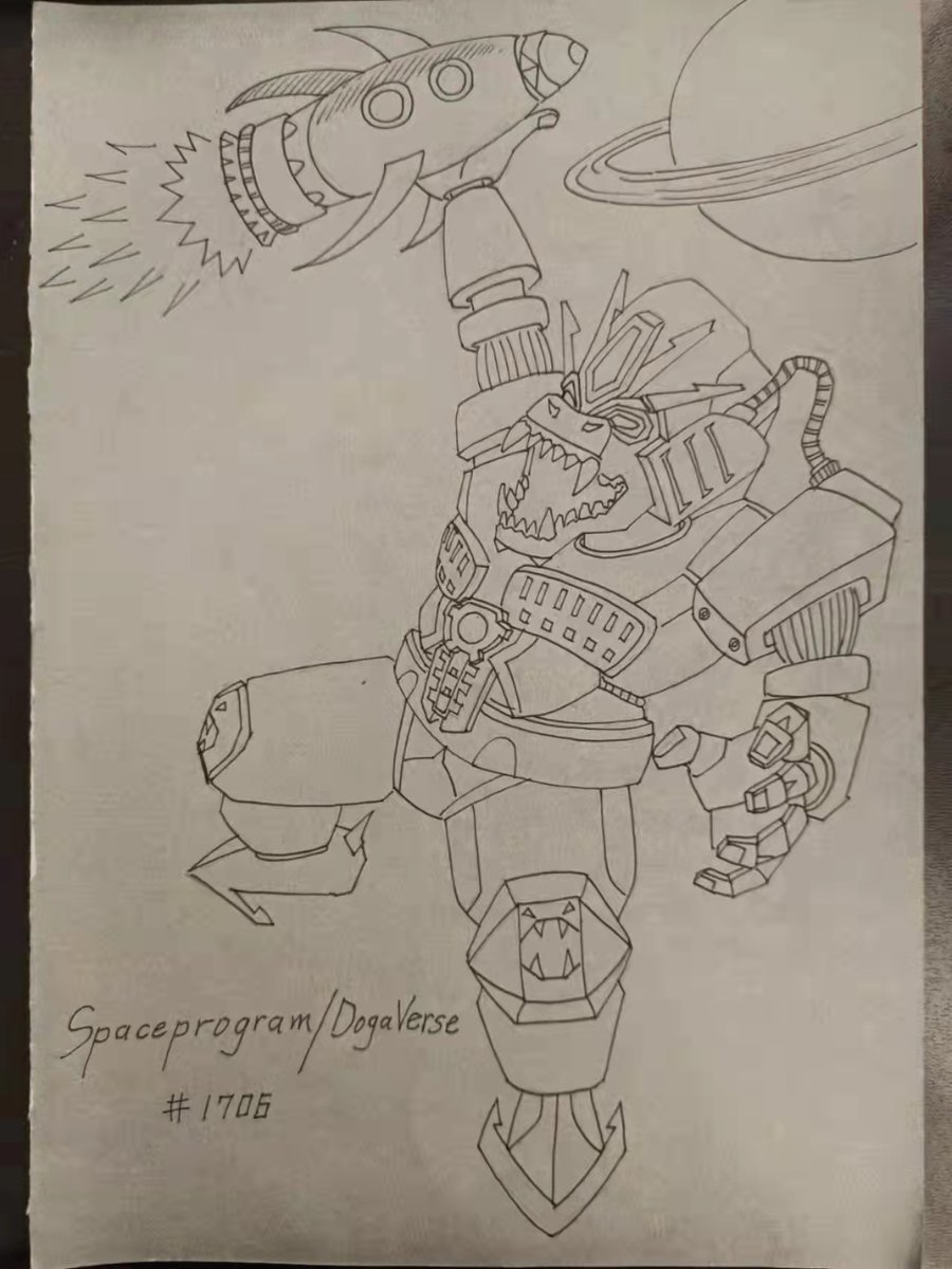 Spaceprogram9's tweet image. The robot ape is holding a rocket in his hand, roaring towards the moon, which means that the powerful robot ape in our community, under the leadership of our community core team, led our community members to board the rocket and land on the moon.
@OogaVerse