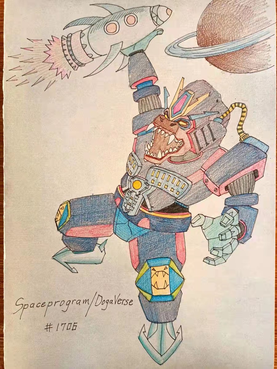 Spaceprogram9's tweet image. The robot ape is holding a rocket in his hand, roaring towards the moon, which means that the powerful robot ape in our community, under the leadership of our community core team, led our community members to board the rocket and land on the moon.
@OogaVerse