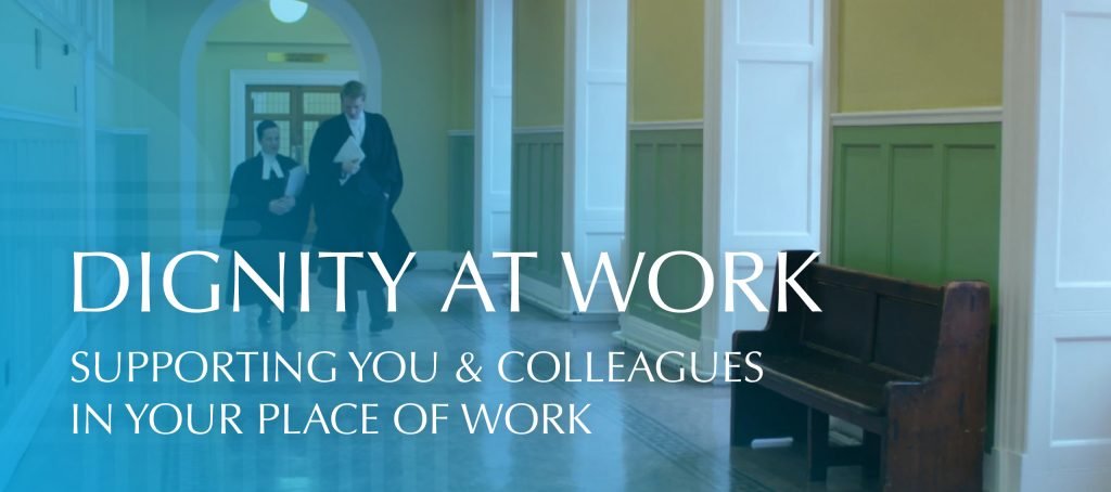 A safe &amp; dignified working environment for all members is central to working at The Bar of Ireland.

🔹Our Dignity at Work protocol &amp; supports are there for any member who requires assistance or guidance. 

🔎members.lawlibrary.ie/members-area/p…