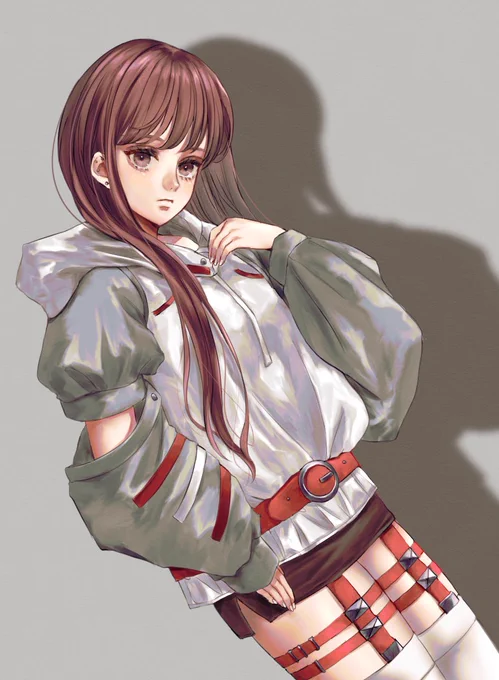 パーカー女子 