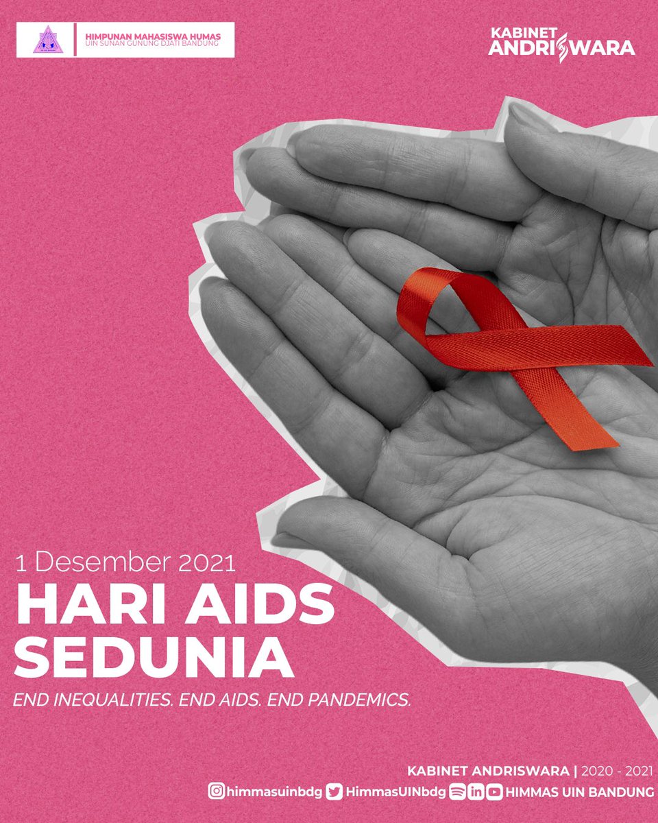 Selamat Hari AIDS Sedunia.

Jadikan hari AIDS sedunia sebagai himbauan bagi kita semua agar lebih berhati-hati dan menerapkan hidup serta pergaulan yang sehat dan jadikan hari ini awal untuk memulai membantu pencegahan dan pengobatan AIDS.

Hindari Penyakitnya, Bukan Pengidapnya.