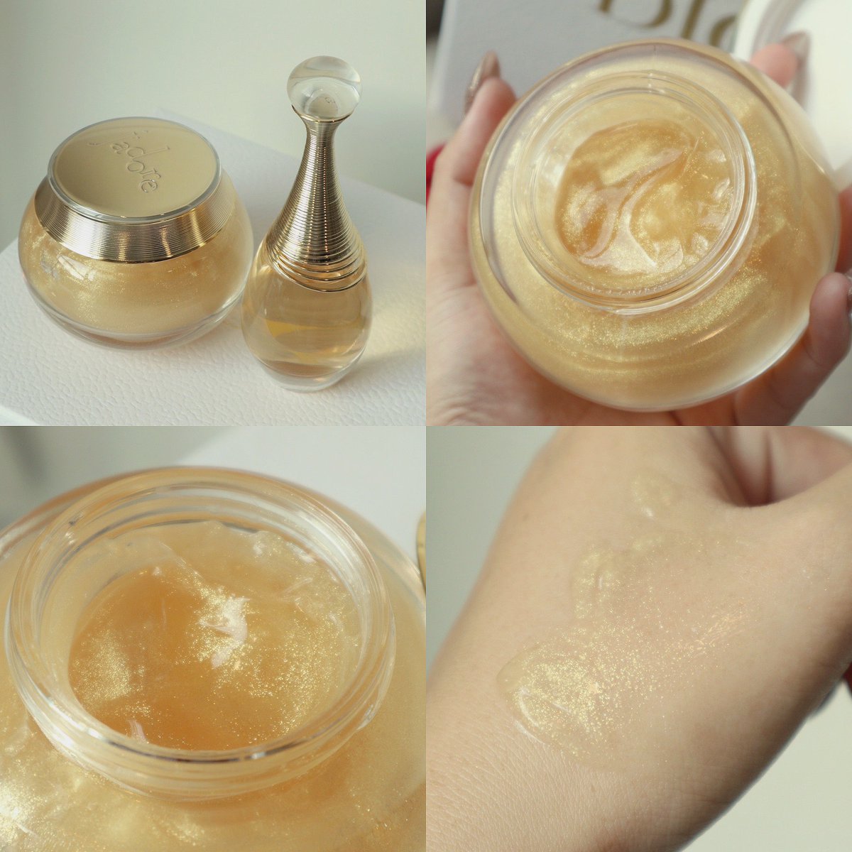 BySophiaSakuna's tweet photo. สาวๆสาวก Dior ถ้าใช้น้ำหอม Dior J’adore อยู่เเล้วเชียร์ให้ซื้อ J’adore Shimmering Body Gel มาใช้คู่กัน ตัววิ้งกลิ่นหอมฟุ้งมาก ซื้อครบ 1,200 รับชาร์มเสริมโชคไปอีก โคตรน่ารัก https://t.co/S8wMrduQHl
