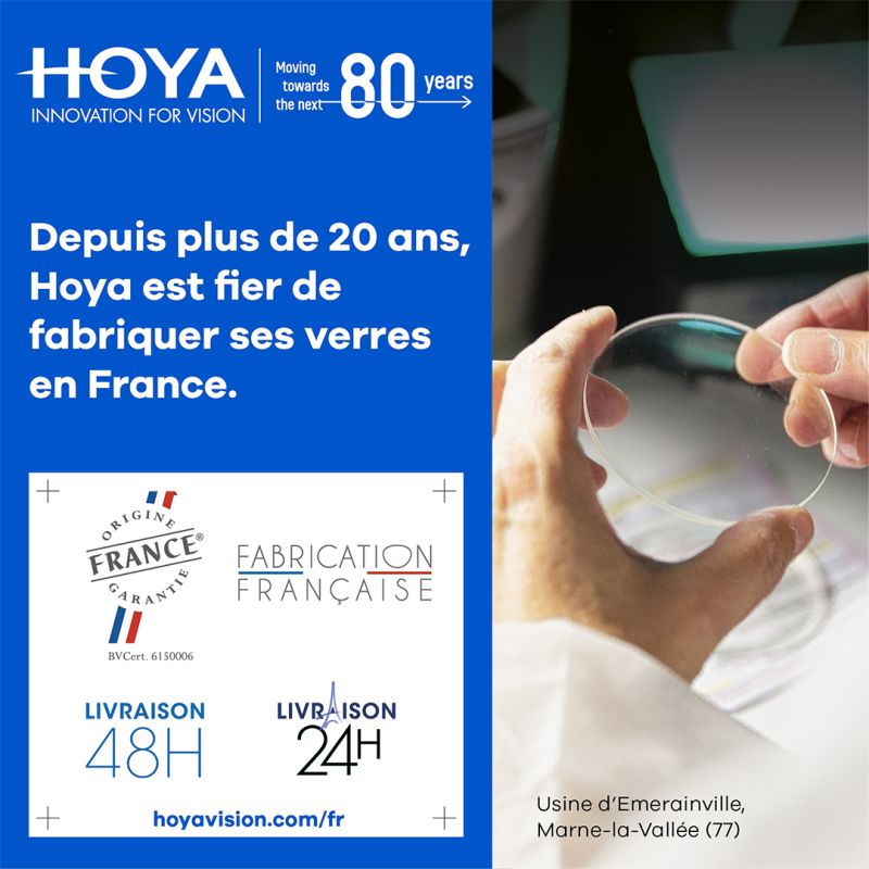 hoyalensfrance's tweet image. Depuis plus de 20 ans, HOYA, un nouveau leader engagé dans la prévention et les dispositifs de santé, produit à Emerainville – Marne La Vallée (77), les gammes de verres ophtalmiques les plus personnalisées, dont celles @Certif_OFG. 
#HOYAforTheVisionaries #InnovationForVision