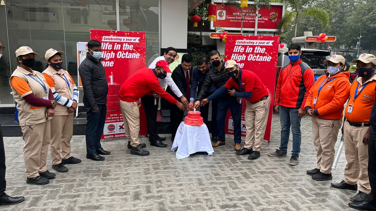 High end life
High end machines
High end Octane XP100 🏁🏎️

Celebrating 1 year anniversary of our premium petrol product #XP100 across 14ROs in Delhi 🥳 <a href="/IndianOilcl/">Indian Oil Corp Ltd</a> <a href="/IOCRetail/">IndianOil PetrolPump</a> <a href="/sksinha_ioc/">Sanjay Kumar Sinha</a> <a href="/VigyanKumar/">Vigyan Kumar</a> <a href="/Bohrashyam2/">Shyam Bohra</a> <a href="/ChairmanIOCL/">ChairmanIOC</a> <a href="/Deepsri11/">deepak srivastava</a> <a href="/DelhiIocl/">IOCL_Delhi State Office</a> <a href="/DirHR_iocl/">Director (HR), IndianOil</a> <a href="/DirMktg_iocl/">Director (Marketing), IndianOil</a>