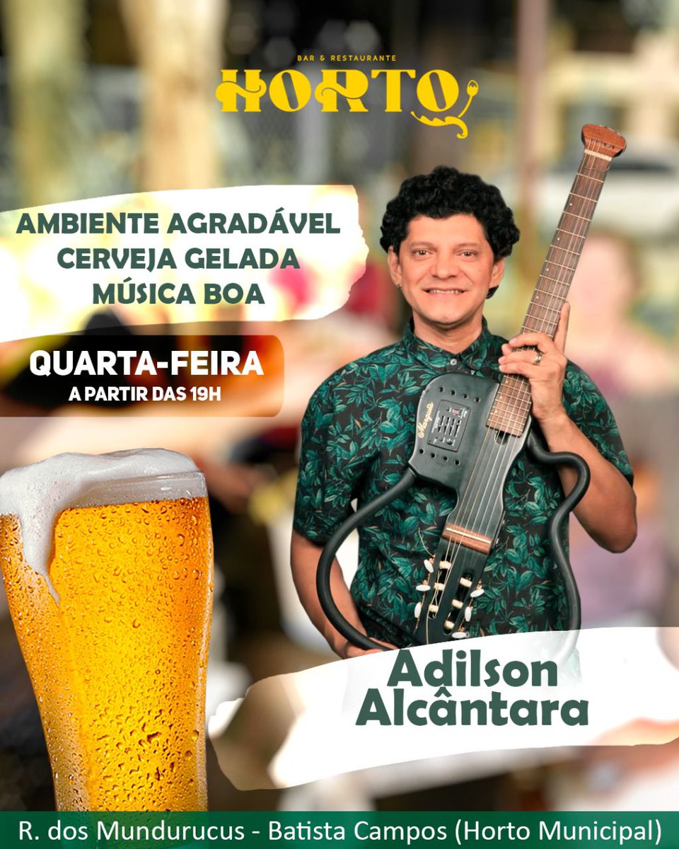 Amanhã te vejo no Horto Municipal.