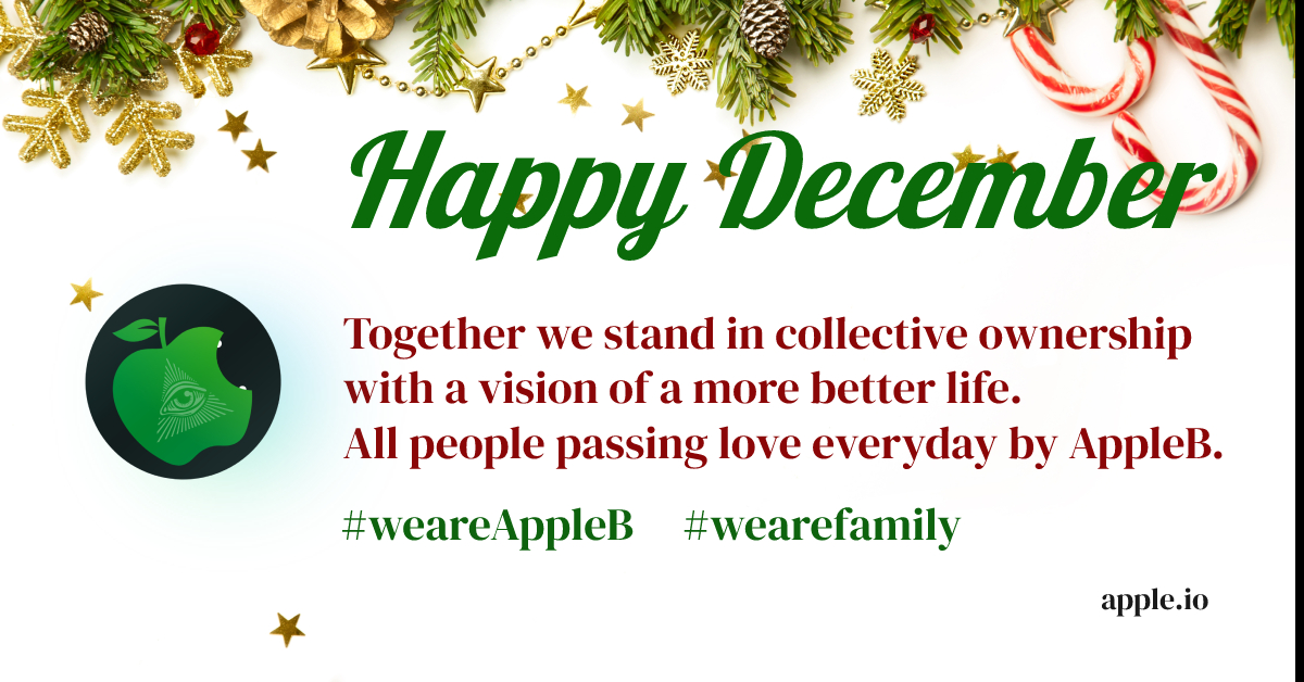 Hello December🎄

What’s your plan for this month? 
Make the last one the best! That’s #AppleB’s answer.

#Binance #NFTs #Bitcoin