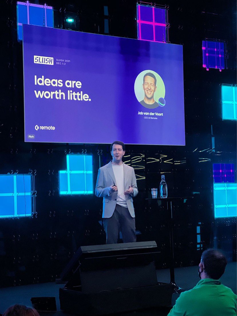 Olfatii's tweet photo. Would you like to meet a CEO of a unicorn 🦄 at #slush2021 ? Drop by our booth 😊🚀 #MeetRemote #remote #remotework #futureofwork https://t.co/7Gdqe9u88Q