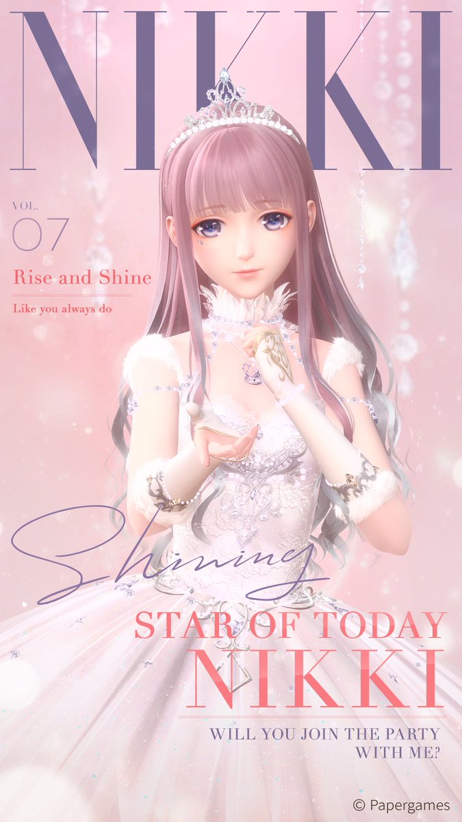 ShiningNikki_SN's tweet photo. Nikki's Birthday | 5-Days Count Down

Design Festive fashions for the special day to win Nikki's Birthday rewards!

From now to 12-10 24:00 (UTC-7), Follow and quote tweet with your design and player ID to attend the event to win:
- Golden Prize x2 💎x800
- Silver Prize x8 💎x200 https://t.co/921S3P39Ve