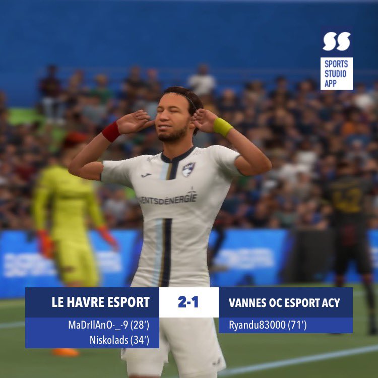 [Résultat eFoot] 

Il y aura au moins eu un club havrais qui aura passer un tour de coupe de France ces derniers jours (@hactu_fr 😭) . 

Nos joueurs se sont qualifier pour les 1/4 de la coupe de France <a href="/VPGFrance_/">VPG France</a> grâce à cette victoire 2-1 🔵 bravo aux adversaires 🔥