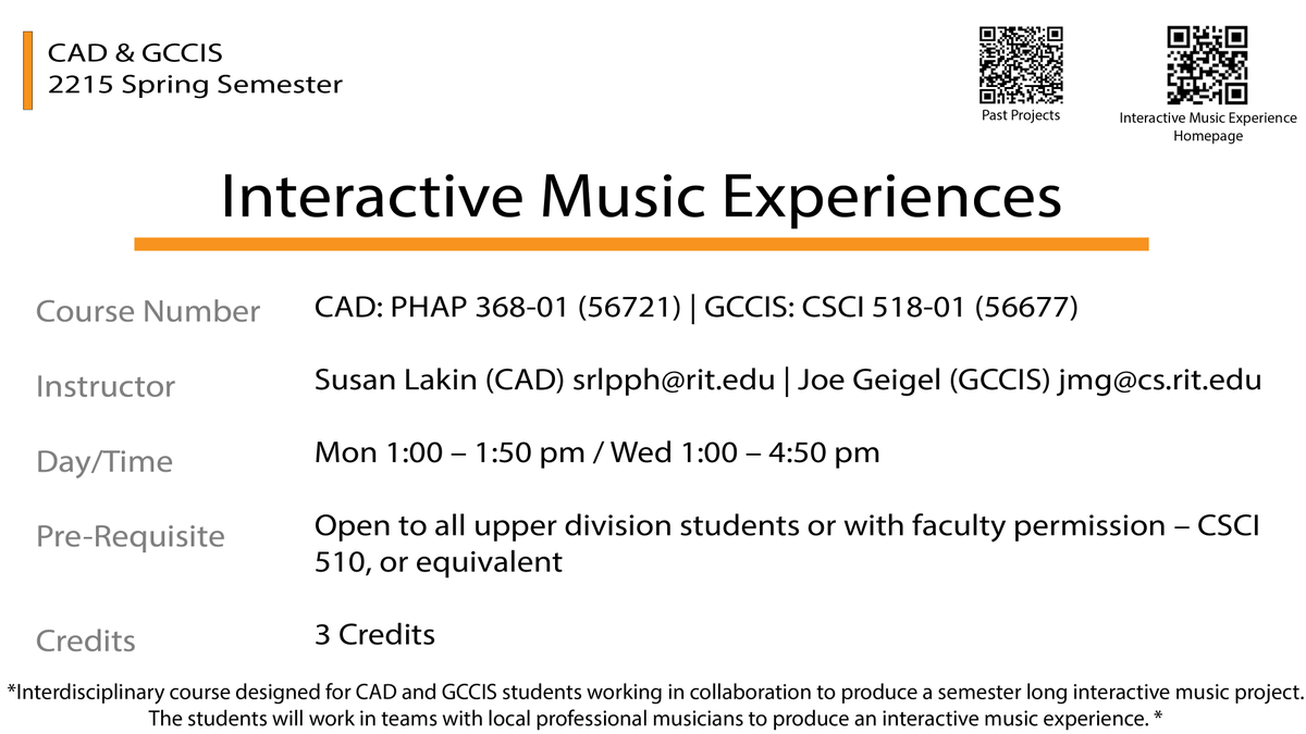 RITMAGIC's tweet photo. Great course opportunity for next semester @RITtigers #RIT https://t.co/Gwq1Wp5Kba
