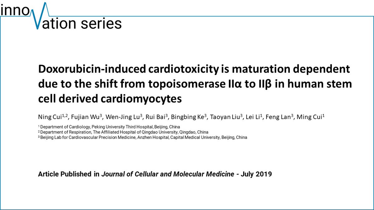 The December issue of the innovation series comes from Cui et al., 2019 and underlines once again how important mature #hiPSC - #cardiomyocytes are for investigating tox effects reliably for human cancer treatment!
lnkd.in/dvVKxp9N
#CRO #drugdevelopment #cardiacsafety #IPS