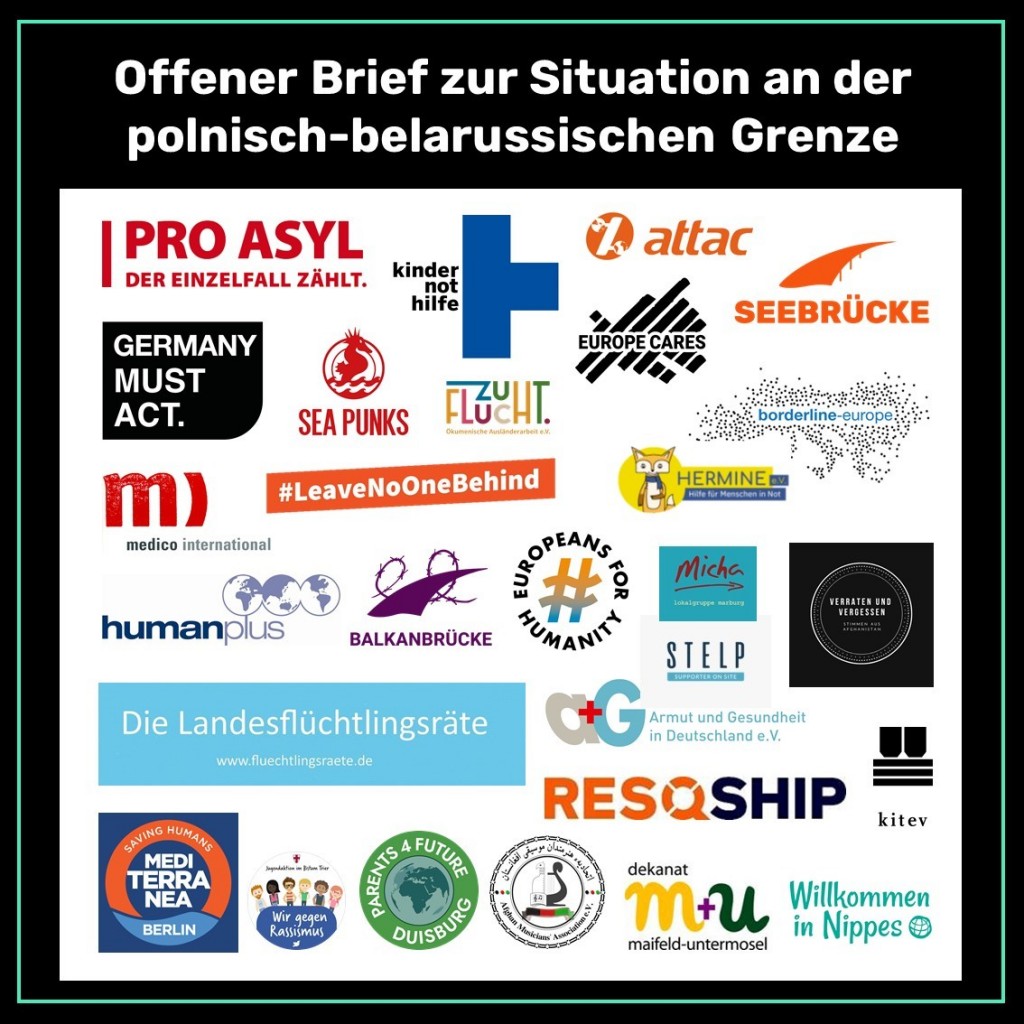 Open letter to Angela Merkel on the situation on the Polish-Belarusian border. Show that your attitude in 2015 was genuine. Make the most of your time left as Chancellor. #grüneslichtfüraufnahme <a href="/nothilfe/">medico international</a> <a href="/lnob2020/">#LeaveNoOneBehind</a>
<a href="/officialEFH/">europeans for humanity</a> <a href="/RescueMed/">Mediterranea Saving Humans</a>