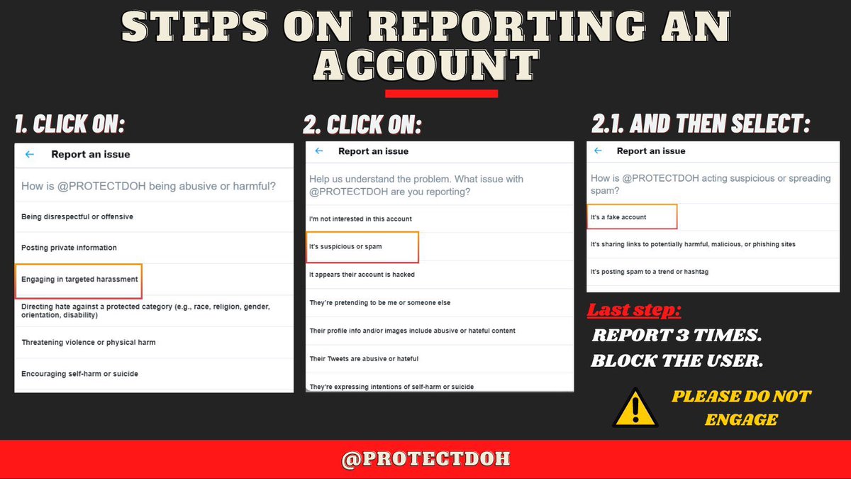 PROTECTDOH's tweet photo. 🚨 [REPORT] 

⚠️ User xiecoocie is insulting allegation.

⚠️ Please do check the steps provided below. Report at least 5 times. Kindly avoid engaging with the tweet and its account.

🔗 https://t.co/O6K2UGxKpY https://t.co/iBHU38Q3Sl